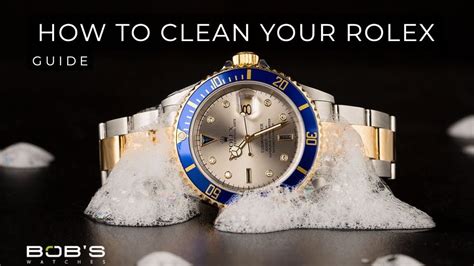 how to clean Rolex glasses